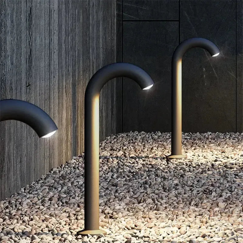 Moderner outdoor-säulenleuchte ip68 wasserdicht aluminium led