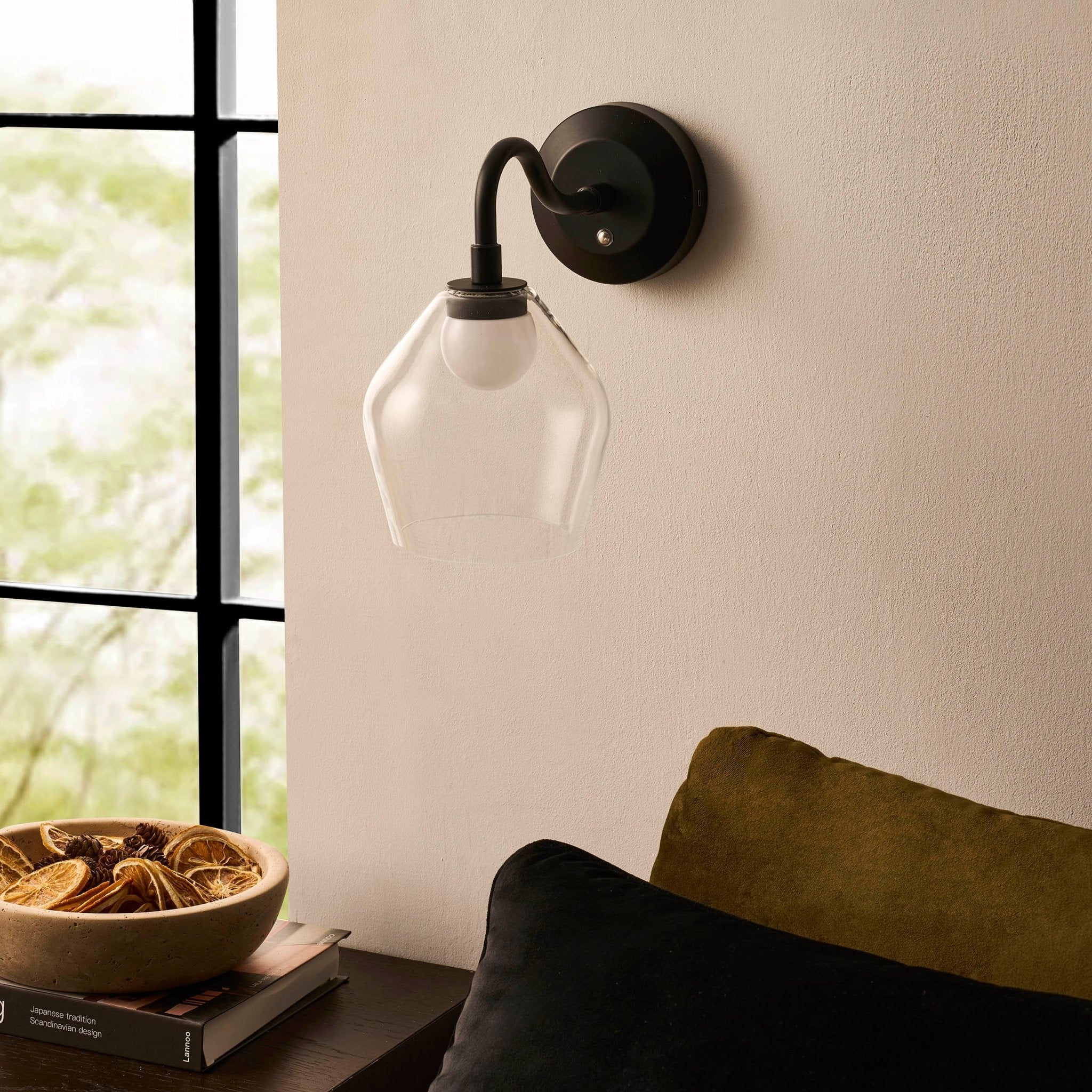 Morena firefly led wiederaufladbare wandleuchte - schwarz