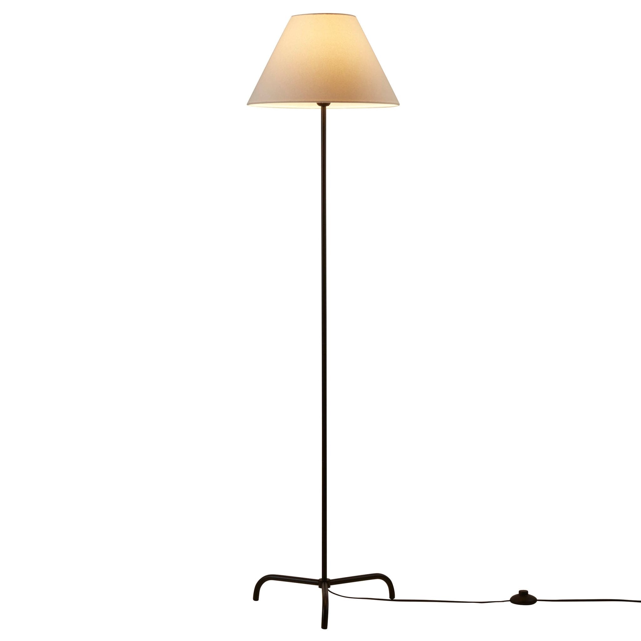 Sisu minimalistische stehlampe - schwarz/weiß
