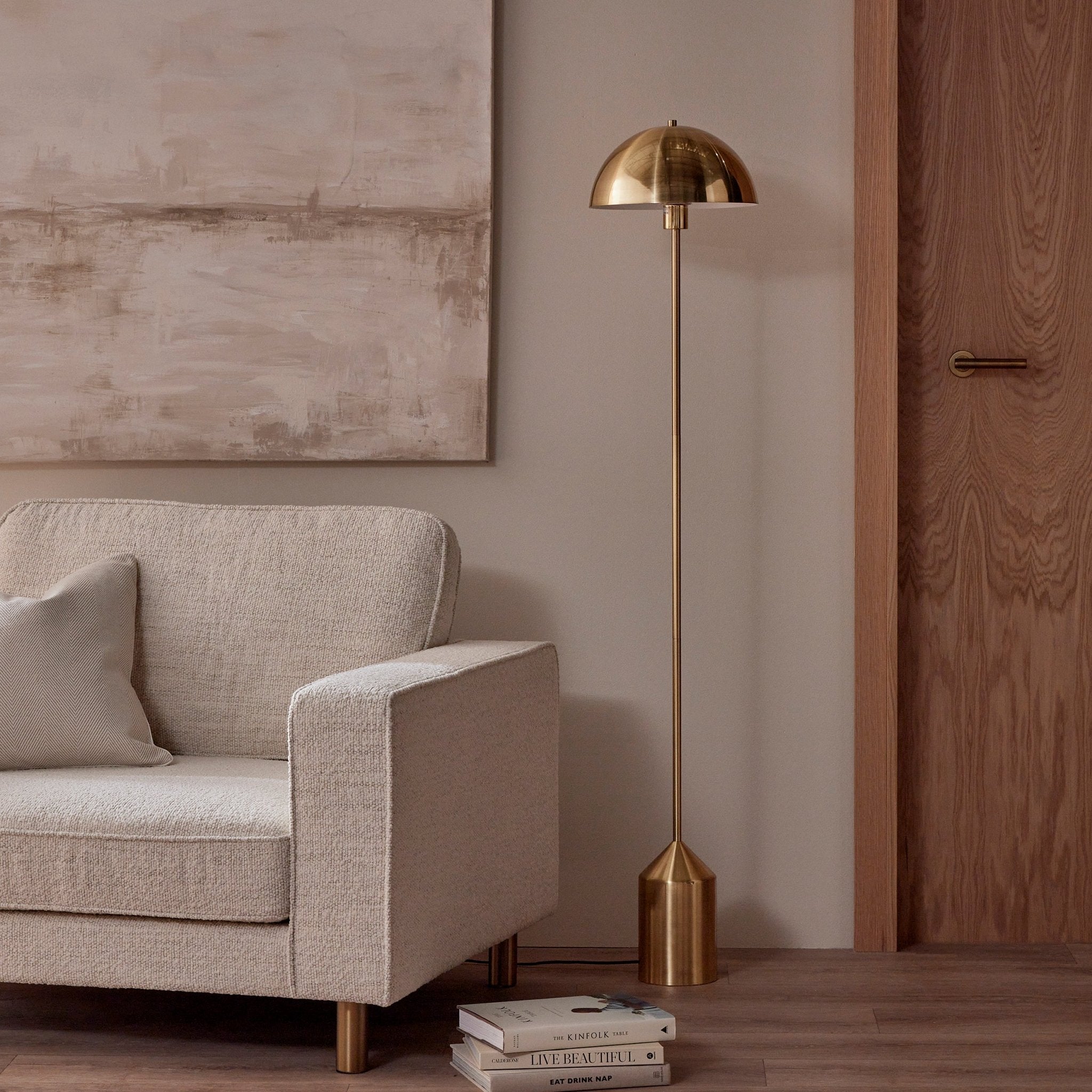 Titan gold gewölbte stehlampe