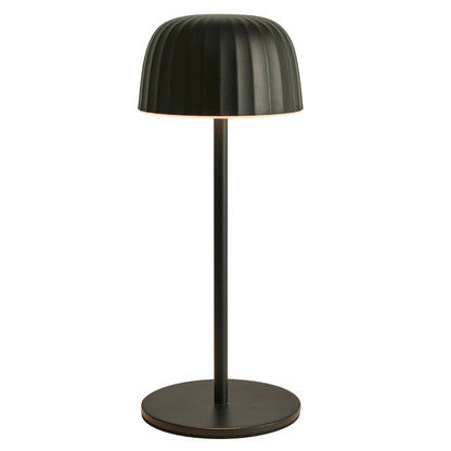 Wasserdichte wiederaufladbare led-tischlampe - schwarz