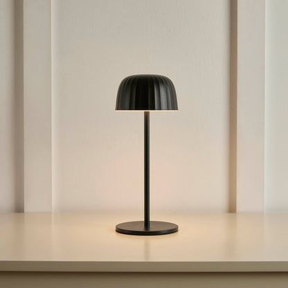 Wasserdichte wiederaufladbare led-tischlampe - schwarz